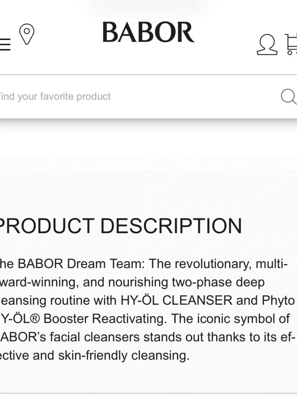 BABOR HY-ÖL Phytoactive Cleansing Oil